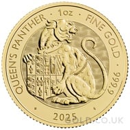 The Queen's Panther - Tudor Beasts 1oz Gold Coin (2025)