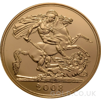 2008 Gold £5 Coin Quintuple Sovereign