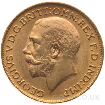 1917 Gold Sovereign Coin George V Perth