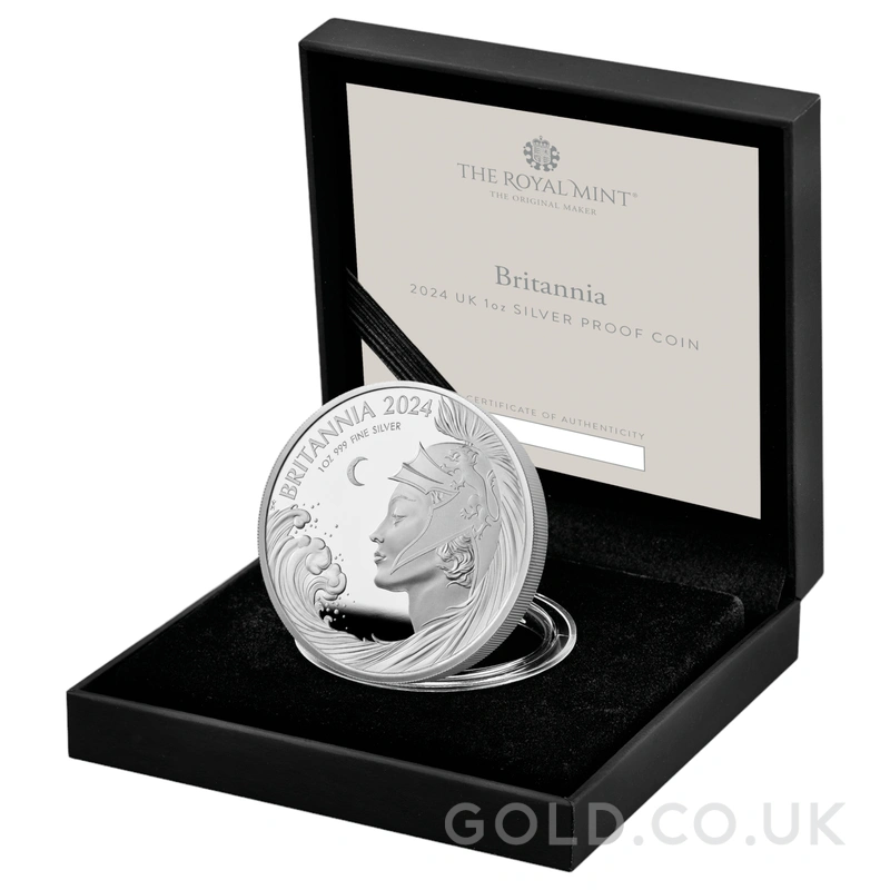 2024 Britannia 1oz Silver Proof Coin Boxed