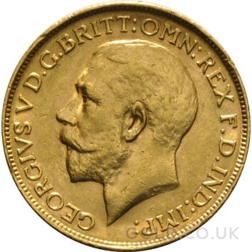 1915 Gold Sovereign Coin George V Perth