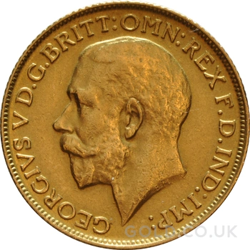 1928 Gold Sovereign Coin George V Melbourne
