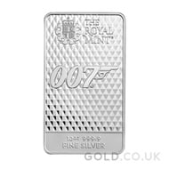 10oz Diamonds are Forever James Bond Silver Bar