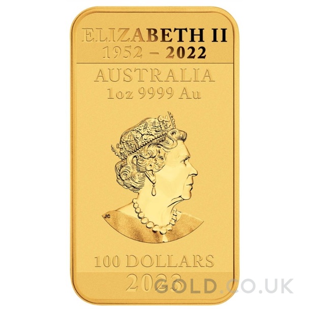2023 1oz Dragon Rectangular Gold Bar (Coin)