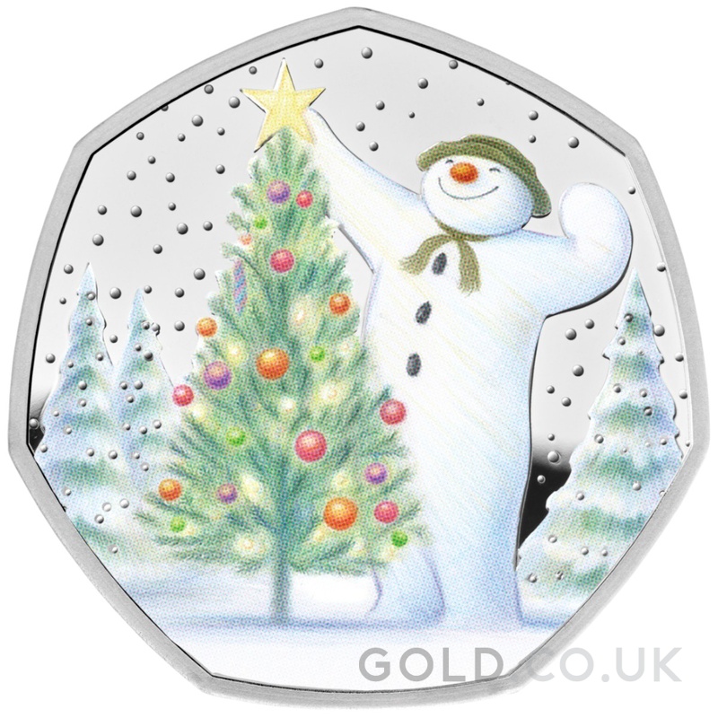 2024 The Snowman Fifty Pence Proof Silver Coin Boxed