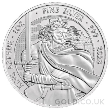 2023 King Arthur Silver Coin Myths & Legends 1oz 