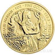 2022 Gold Royal Mint Myths & Legends Coin Maid Marian 1oz