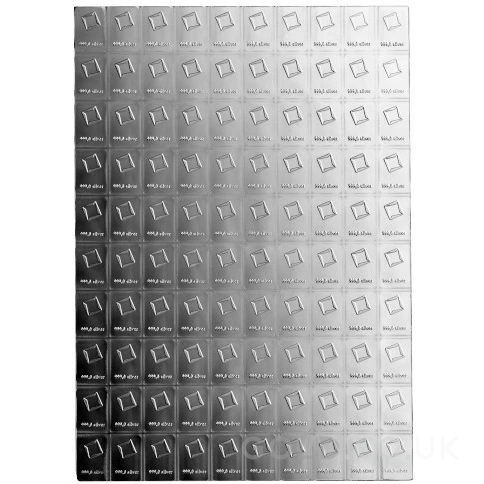 100 x 1g Silver Bar CombiBar