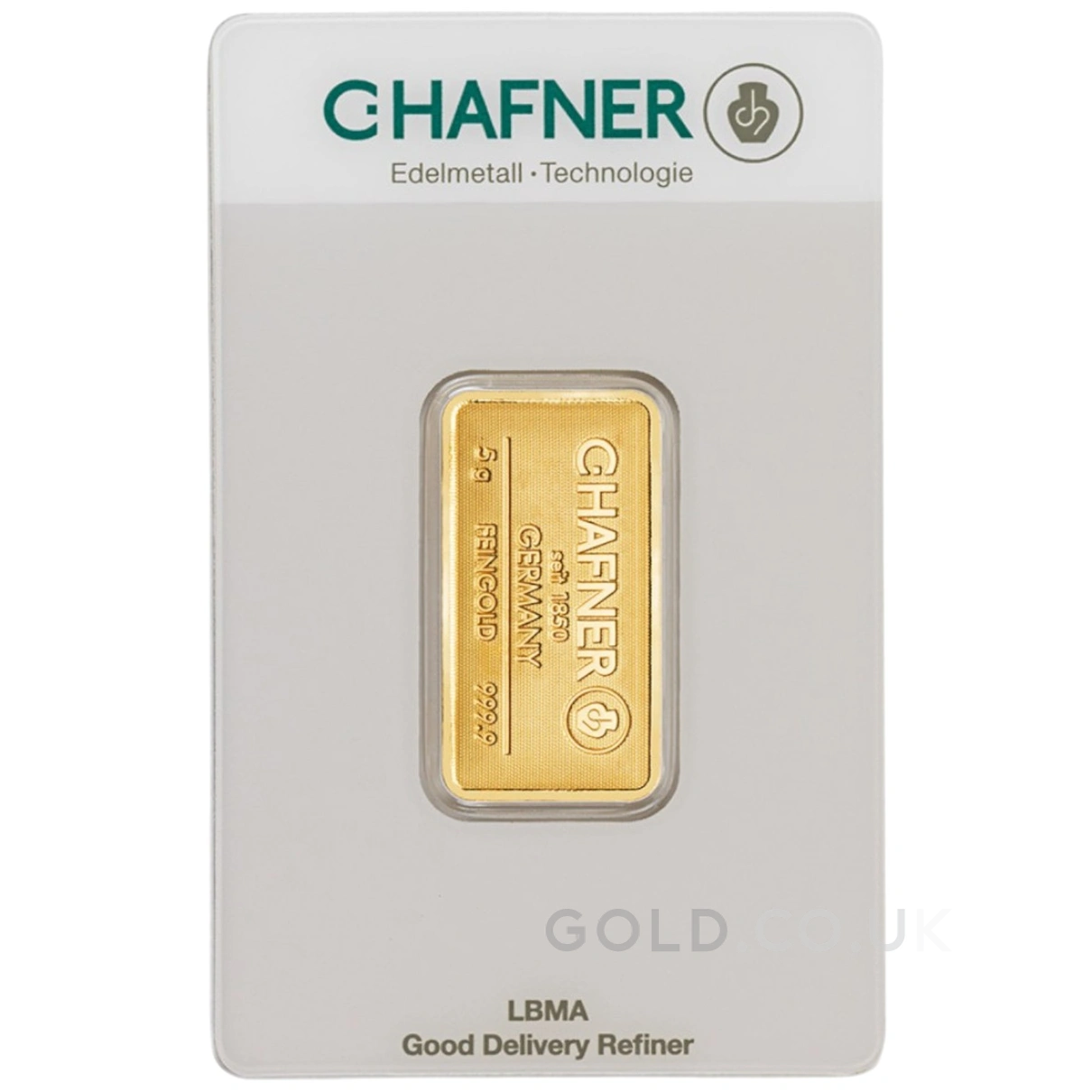 5g Gold Bar C. Hafner Minted
