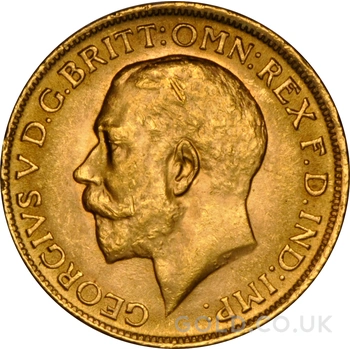 1916 Gold Sovereign Coin George V NGC MS62