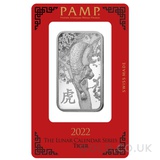 1oz PAMP Silver Year of the Tiger (2022)