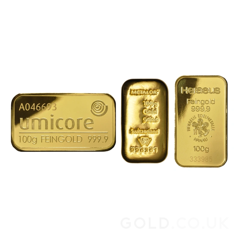 Pre-Owned 100g Gold Bar Best Value