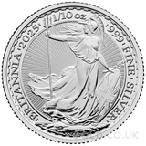 Britannia Tenth Ounce Silver Coin (2025)