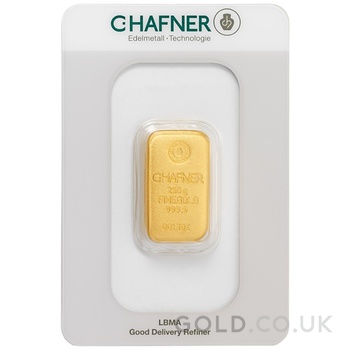 250g Gold Bar C. Hafner Cast