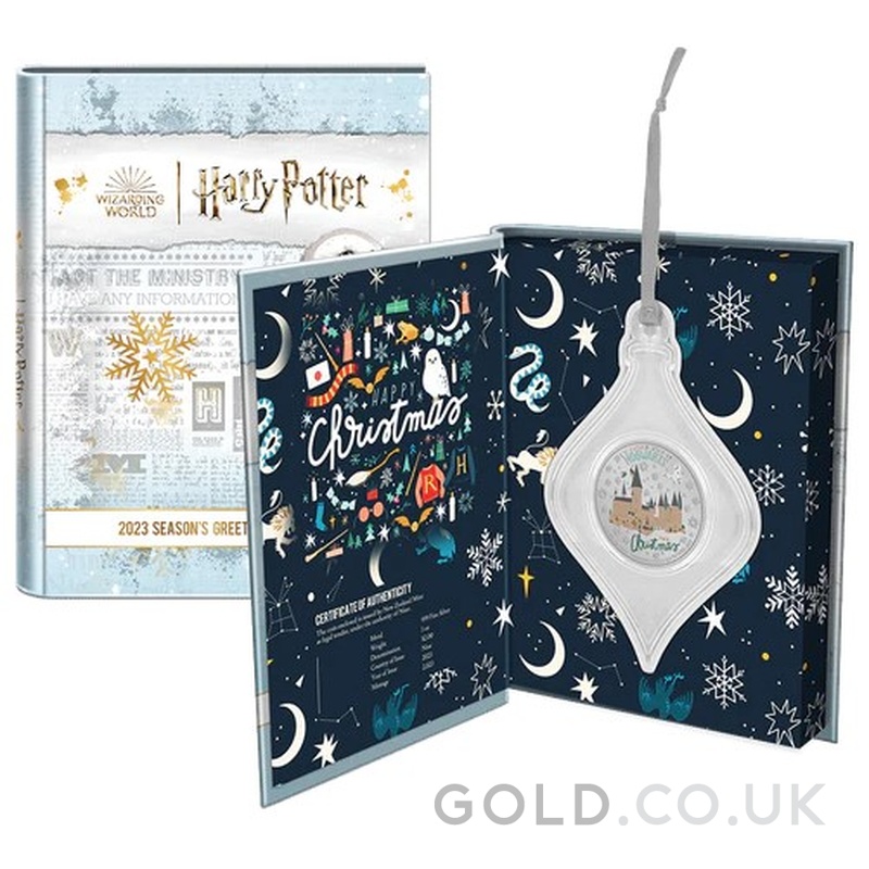 2023 1oz Harry Potter Silver Coin Season’s Greetings Boxed