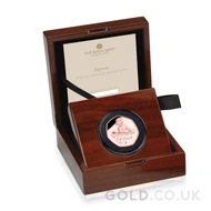 2022 Eeyore Fifty Pence Proof Gold Coin Boxed