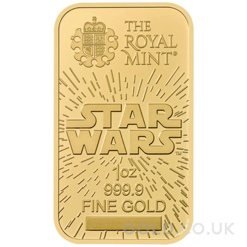1oz Gold Bar Star Wars Light Side