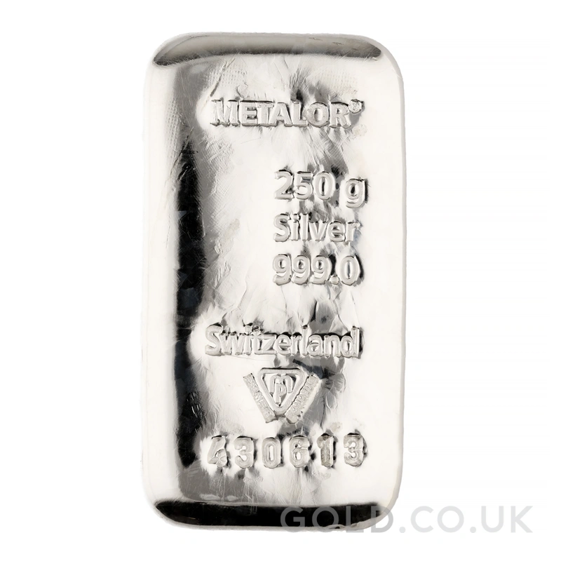 250g Silver Bar Metalor