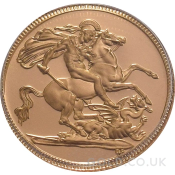Proof Gold Sovereign Elizabeth II - Third Head