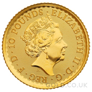 2023 1/10oz Gold Britannia Coin Queen Elizabeth II