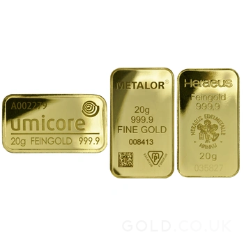 20g Gold Bars (Pre Owned)