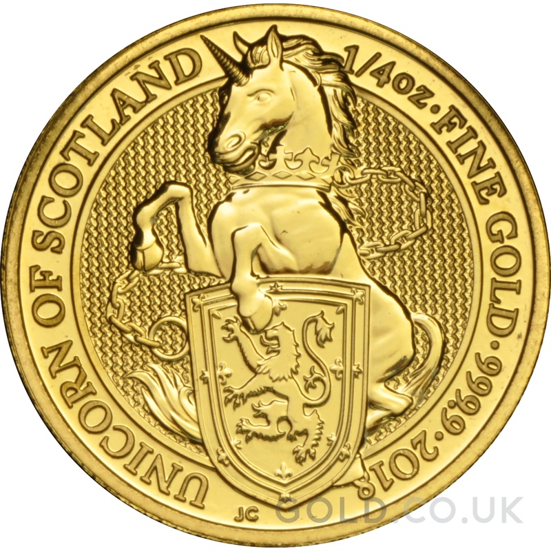 2018 1/4oz Unicorn of Scotland Gold Coin Queen's Beasts