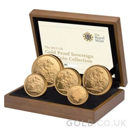 2011 Gold Proof Sovereign Five Coin Boxed Set