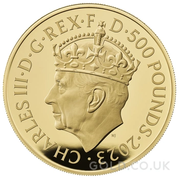 2023 5oz Gold Coronation of King Charles III Proof Coin Boxed