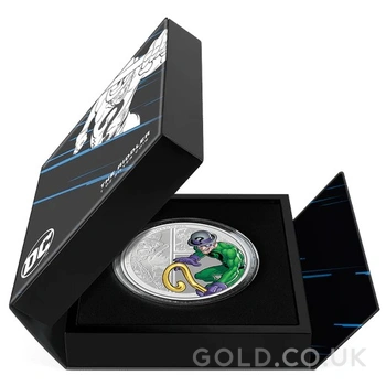2023 The Riddler DC Villains 1oz Proof Silver Coin Boxed