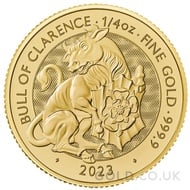The Bull of Clarence - Tudor Beasts 1/4oz Gold Coin (2023)