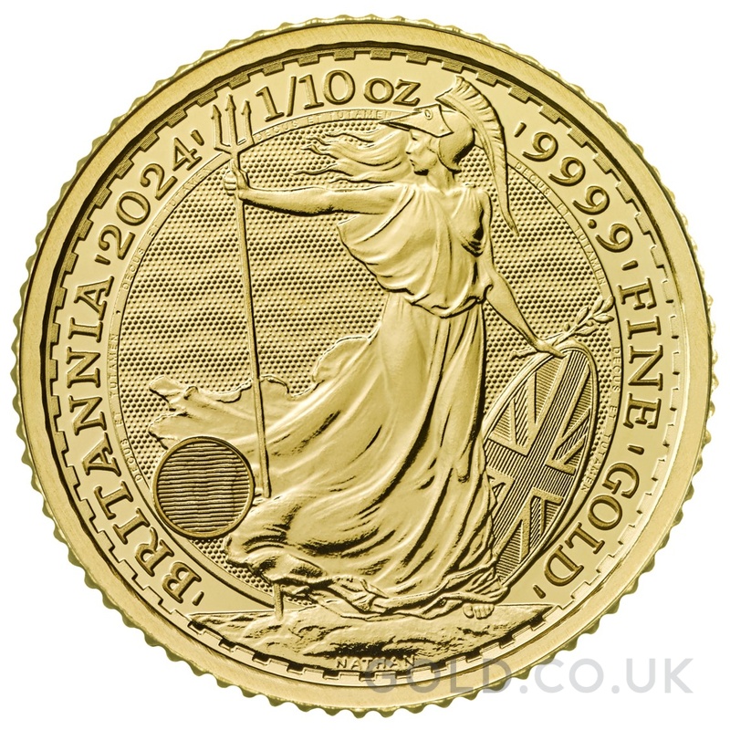2024 1/10oz Gold Britannia Coin