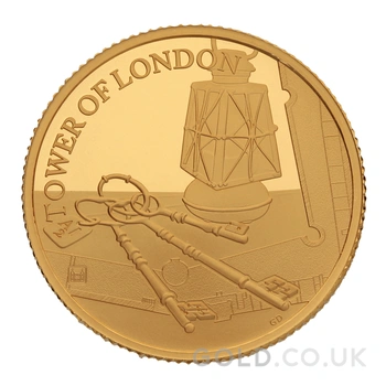 2019 1/4oz Tower of London Ceremony of the Keys Proof Gold Coin Boxed