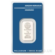 10g Argor-Heraeus Palladium Bar