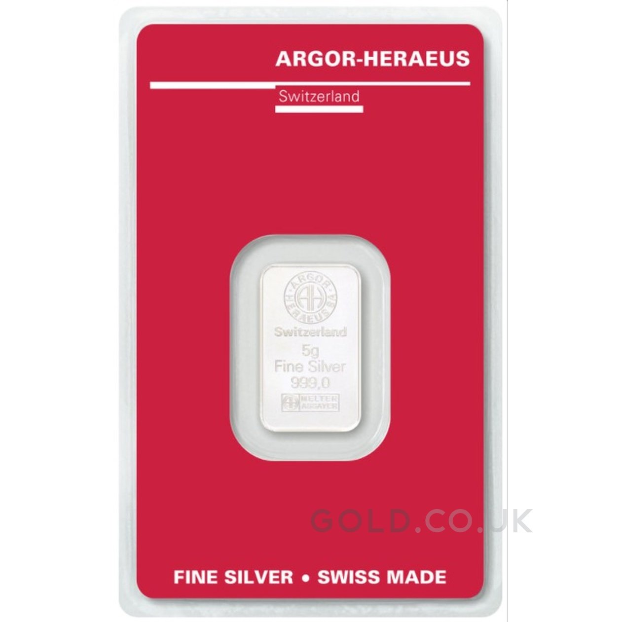 5g Silver Bar Argor-Heraeus