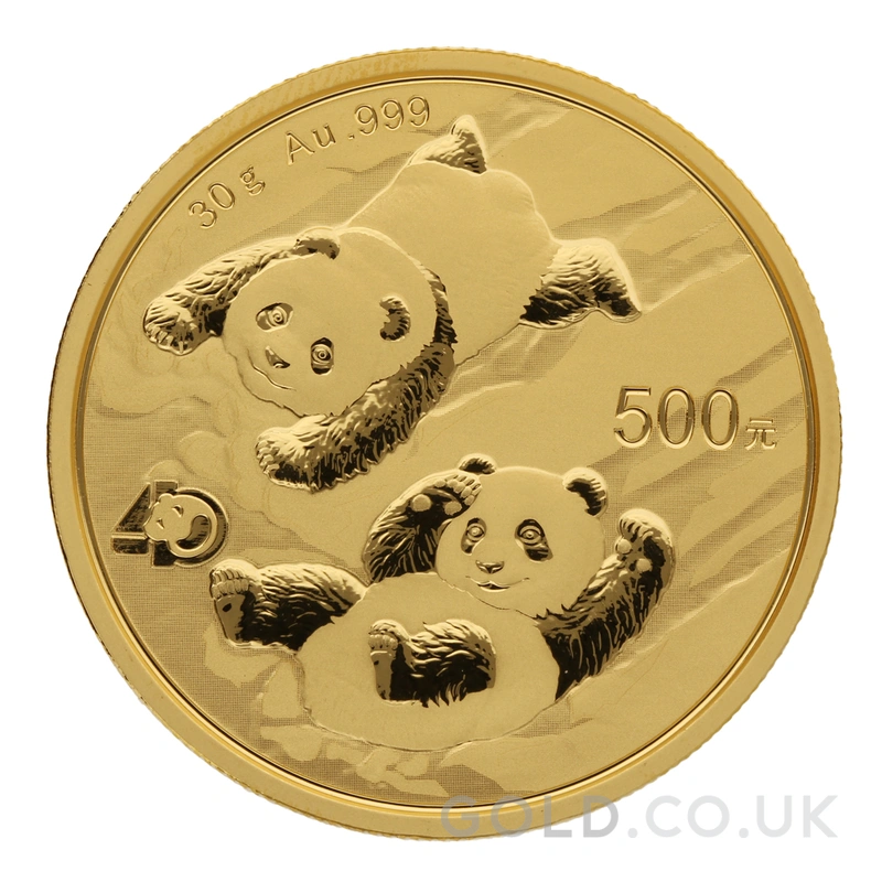 2022 30g Chinese Panda Gold Coin