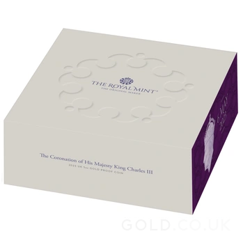 2023 5oz Gold Coronation of King Charles III Proof Coin Boxed