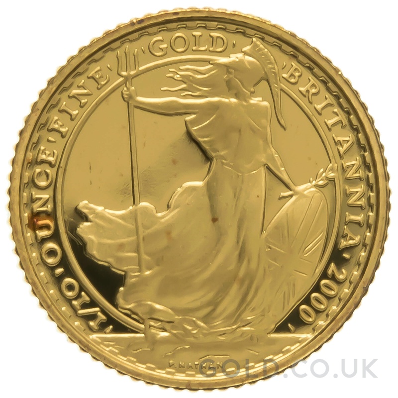 2000 Proof 1/10oz Gold Britannia Coin