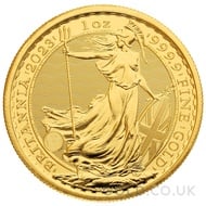 Queen Elizabeth II Britannia One Ounce Gold Coin (2023)
