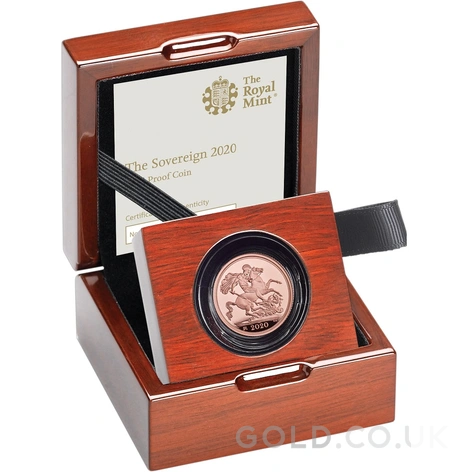 2020 Proof Gold Sovereign Boxed