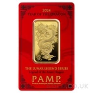 1oz PAMP Gold Year of the Dragon (2024)