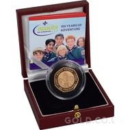 2007 Scouts Fifty Pence Proof Gold Coin Boxed