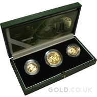 2003 Gold Proof DNA Sovereign Three Coin Boxed Set