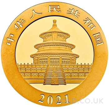 2021 30g Chinese Panda Gold Coin