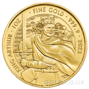 2023 King Arthur Gold Coin Myths & Legends 1oz