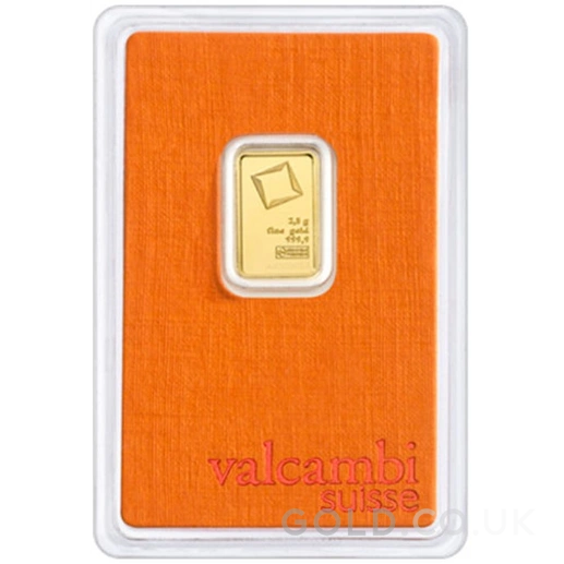 2.5g Gold Bar Valcambi