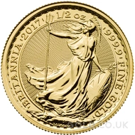 2017 1/2oz Gold Britannia Coin