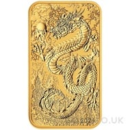 Dragon Rectangular 1oz Gold Coin/Bar (2024)