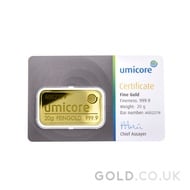 20g Umicore Gold Bar