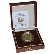 1997 Gold Proof Quarter Britannia Gold Coin Boxed