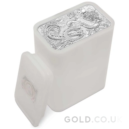 2024 Perth Mint 1oz Dragon Rectangular Silver Bar (Coin)
